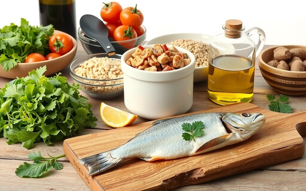 Piatti colorati della dieta Mediterranea